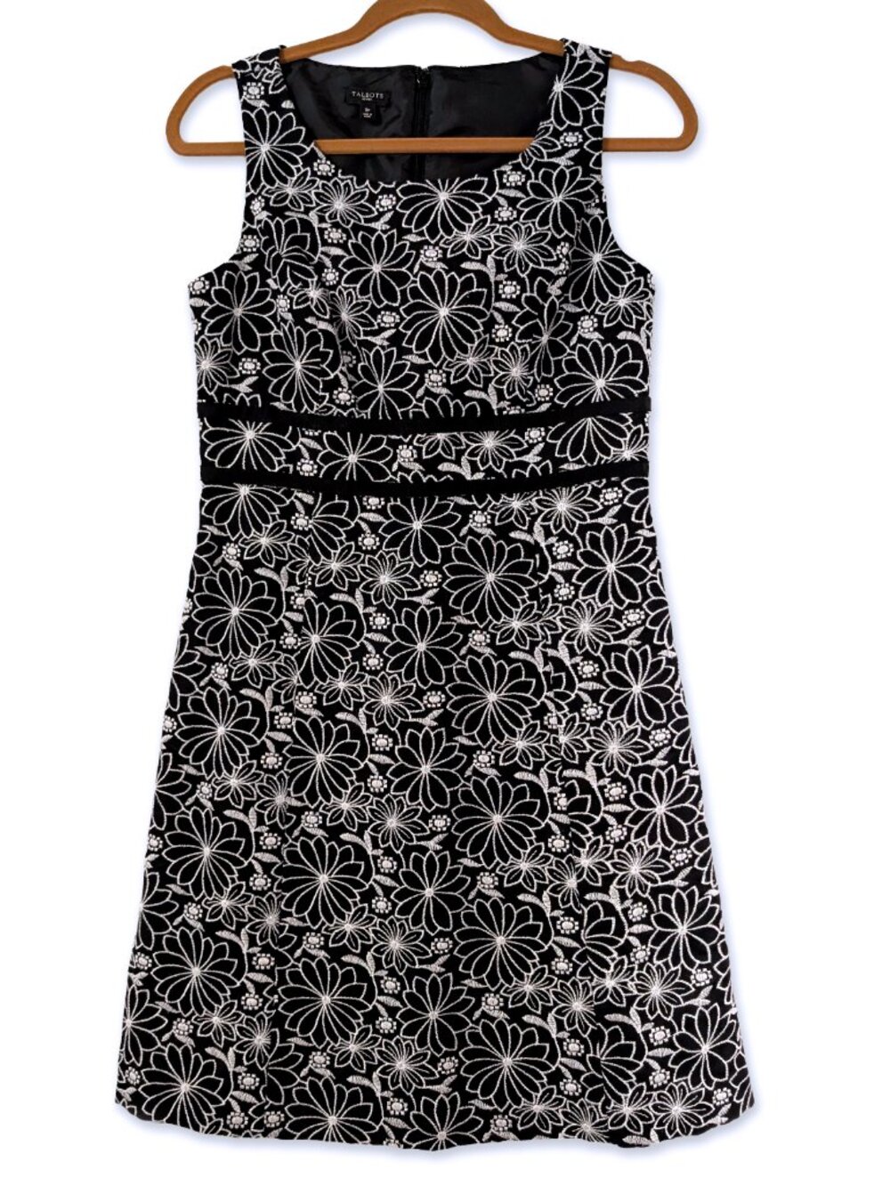 Talbots Embroidered Floral Dress, Size 8 Petite